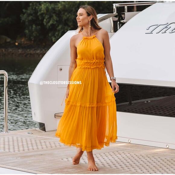 RARE!!! MANGO Halter Neck Maxi Dress NWT - Picture 9 of 16